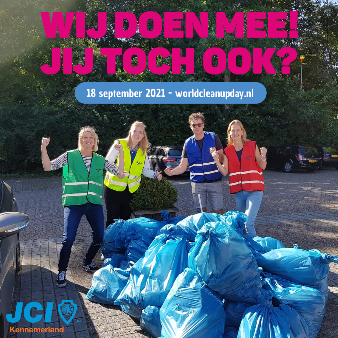 World Cleanup Day Haarlem georganiseerd door JCI Kenemerland